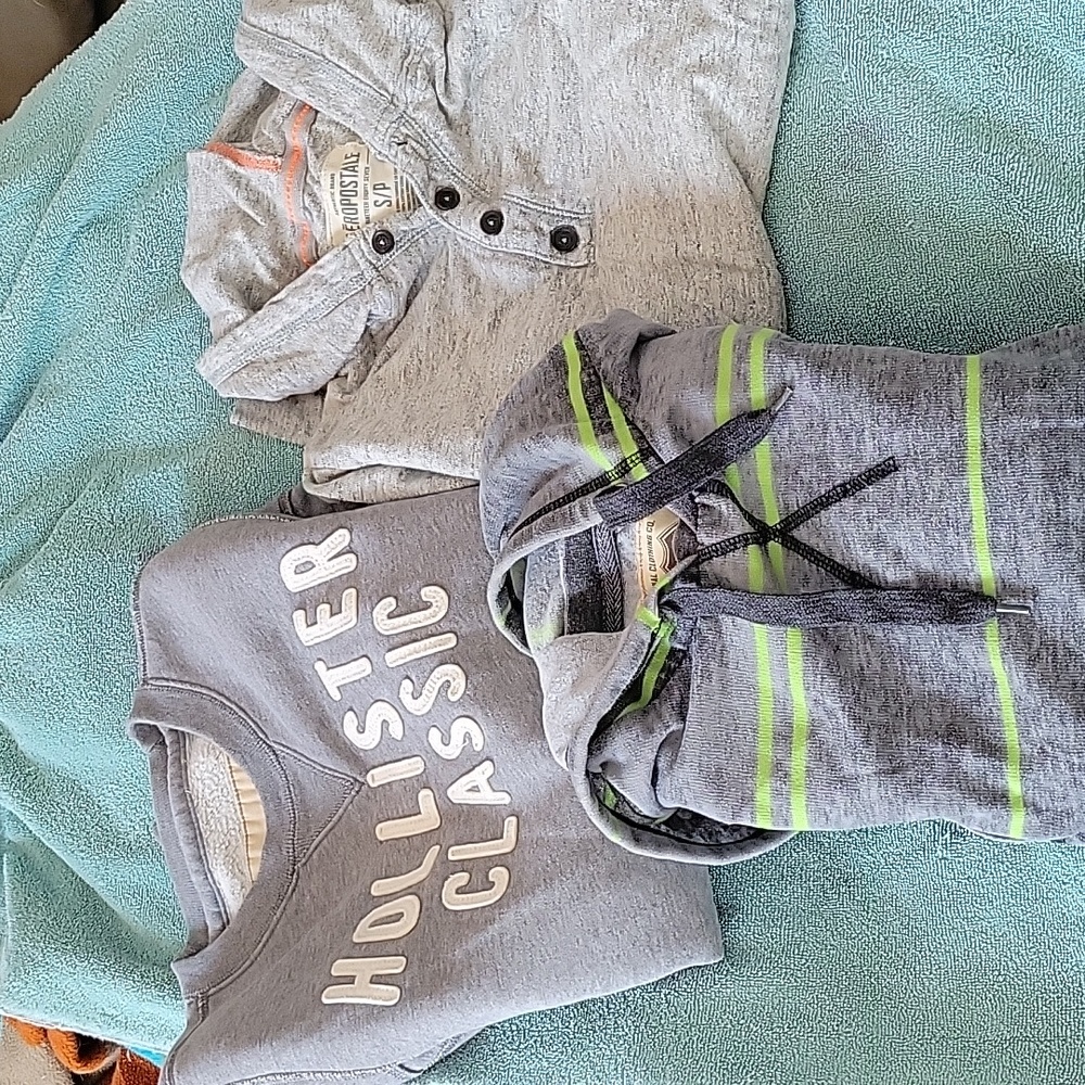 3 long sleeve mens/middle school shirts